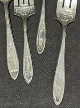 Load image into Gallery viewer, 4 Serving Piece of Community Silver Plate Adam Pattern -- Tomato Server &amp; Forks
