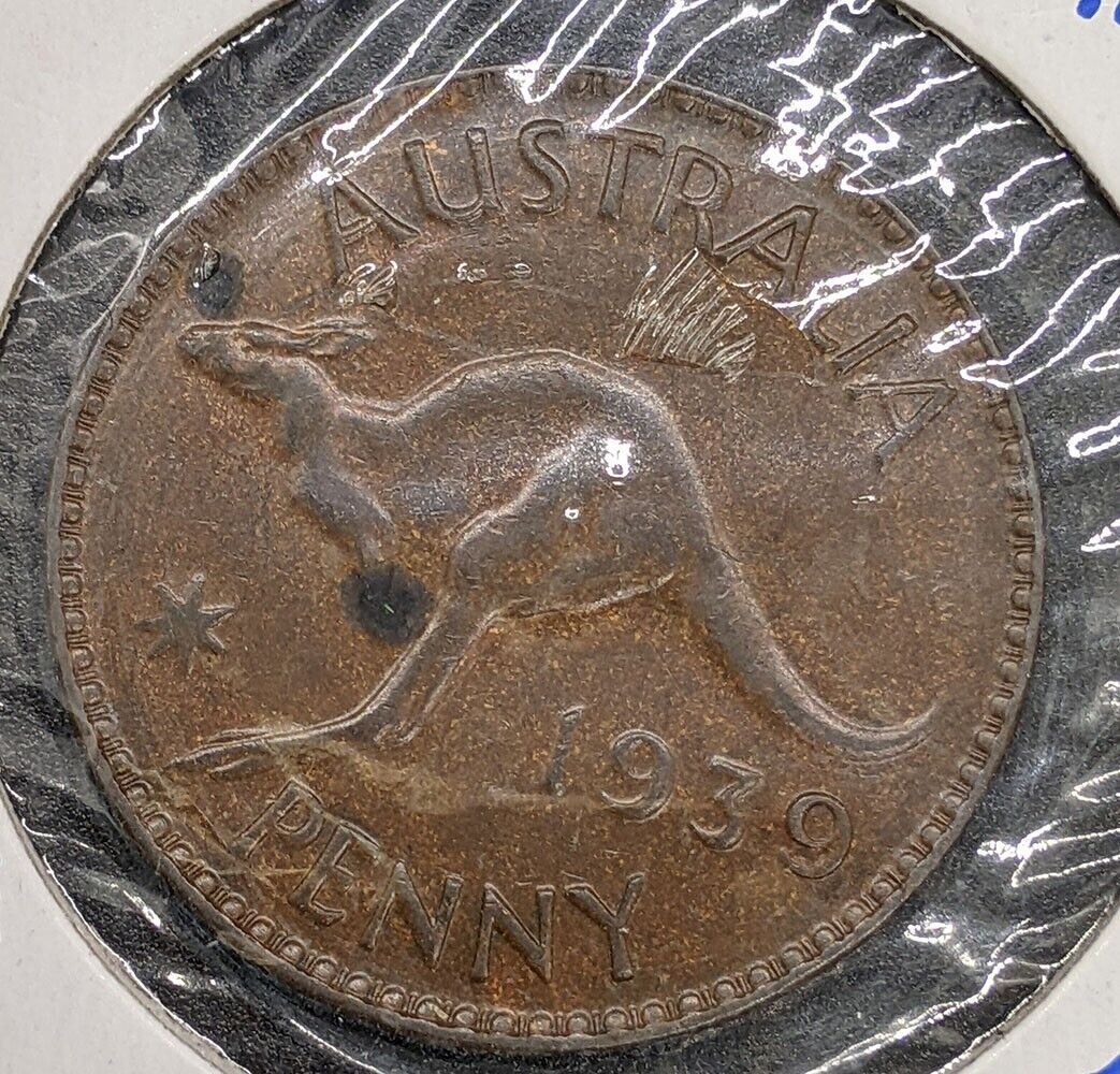 1939 Australia One Penny Coin