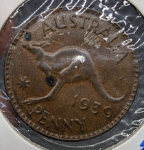 Load image into Gallery viewer, 1939 Australia One Penny Coin
