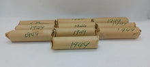 Load image into Gallery viewer, 1949 Canadian Nickel Roll (Canada 5 cent) (40 coins per roll) x 10 Rolls Lot B
