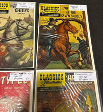 Load image into Gallery viewer, 1952 Classics Illustrated  #36, #45, #52, #54,#67. #98, #99 lot of 7 Comic Books
