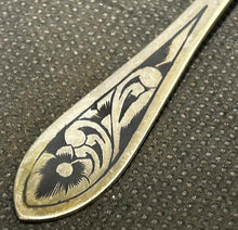 Load image into Gallery viewer, 1930&#39;s Russian 875 Silver Niello Spoon Set Gold Wash
