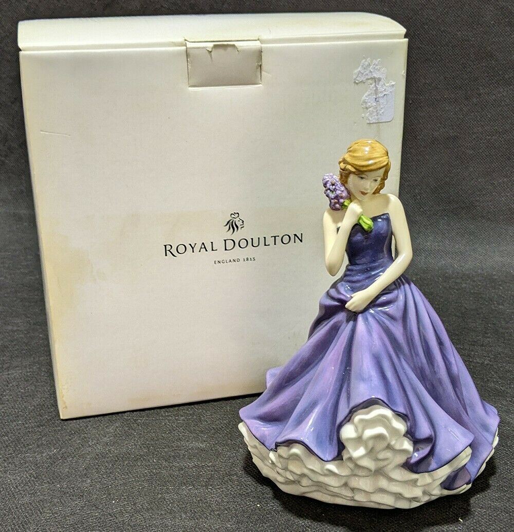 2011 ROYAL DOULTON Bone China Figurine - Flower of the Month - July - Larkspur