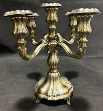 Load image into Gallery viewer, Sterling Silver Marked Candleholder with Five Arms, Made in ISRAEL
