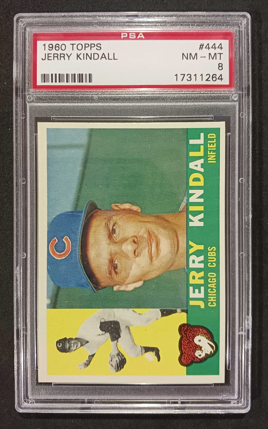 1960 Topps Jerry Kindall #444 PSA NM-MT 8