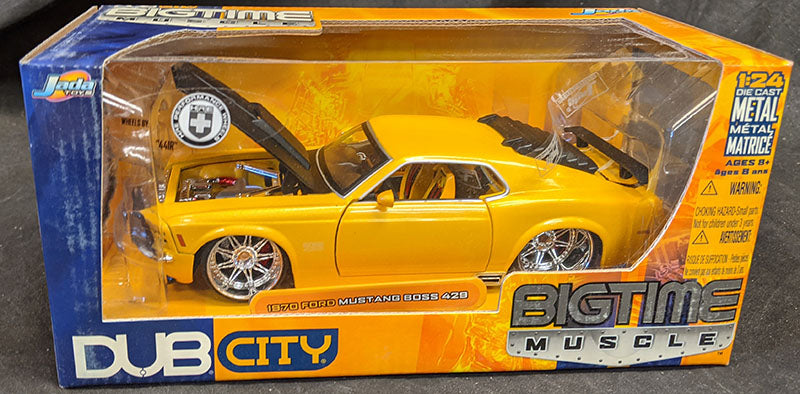 1970 Ford Mustang Boss 429 Yellow 1:24 Diecast Jada Toys