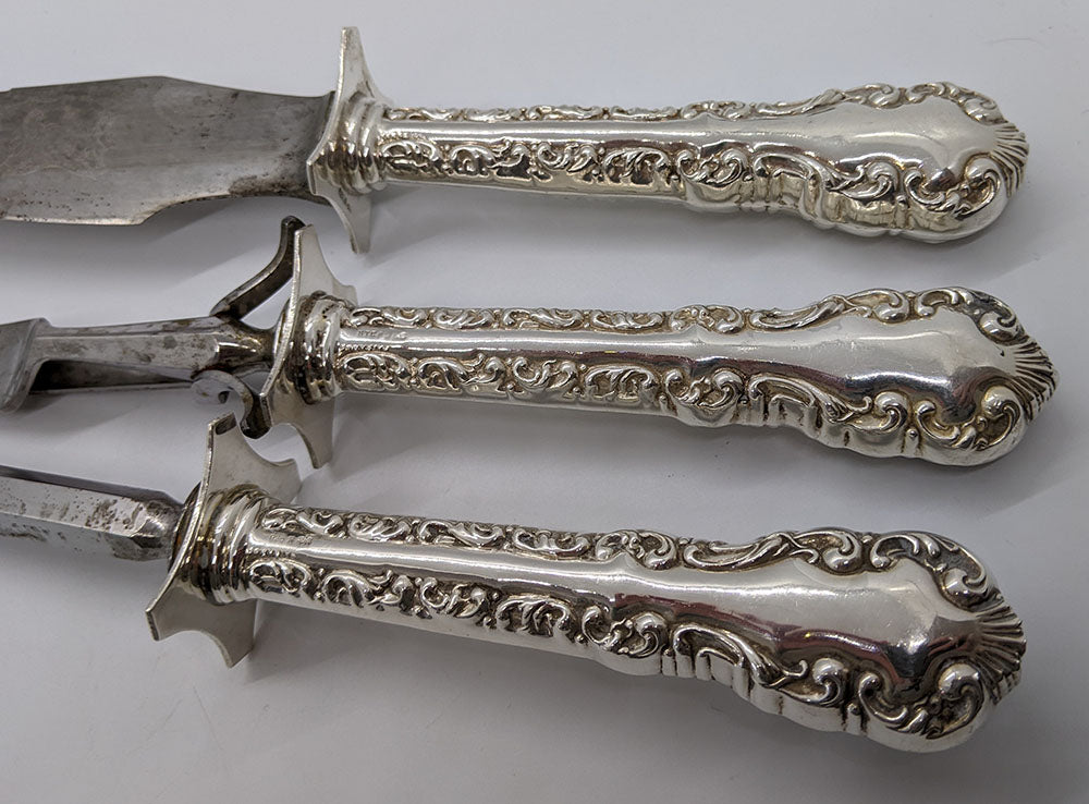 Vintage Sterling Silver Handled Louis XV Carving Set – Consignment