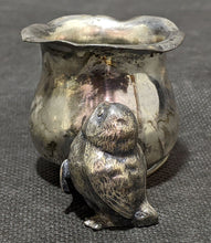 Load image into Gallery viewer, Silver Plated Chick &amp; Wishbone Toothpick Holder
