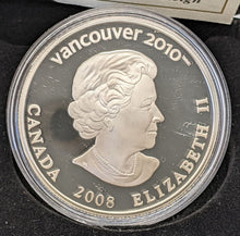 Load image into Gallery viewer, 2008 Canada $25 Sterling Silver Olympic Holographic Coin - Bobsleigh
