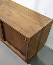 Load image into Gallery viewer, Small Teak Wood, Double Sliding Door Cabinet
