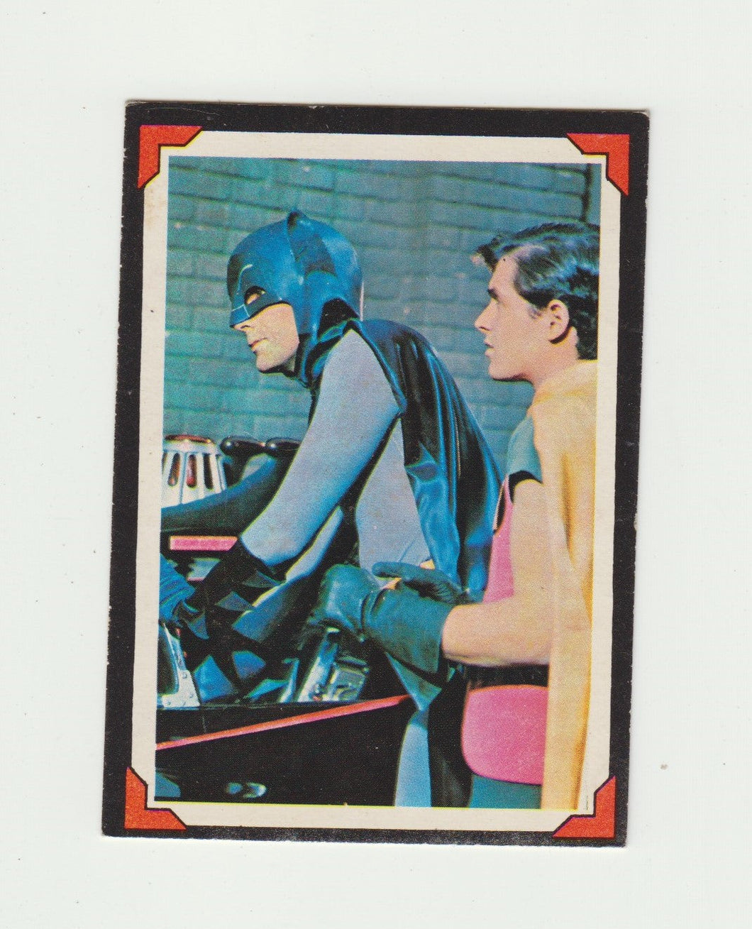 1966 O Pee Chee OPC Batman Riddler Back Card: Batmobile Breakdown #9