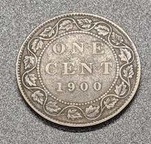Load image into Gallery viewer, 1900 Canada Large One Cent Coin – F
