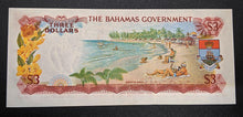 Load image into Gallery viewer, 1965 Bahamas Government $3 Bank Note
