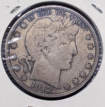 Load image into Gallery viewer, 1912 S United States of America (USA) Silver 50-Cent Half Dollar Coin - F 12
