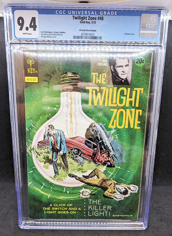 Twilight Zone #48 Rare CDN Variant 20 Cent Highest Graded 9.4