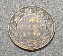 Load image into Gallery viewer, 1900 Canada Large One Cent Coin – V F +
