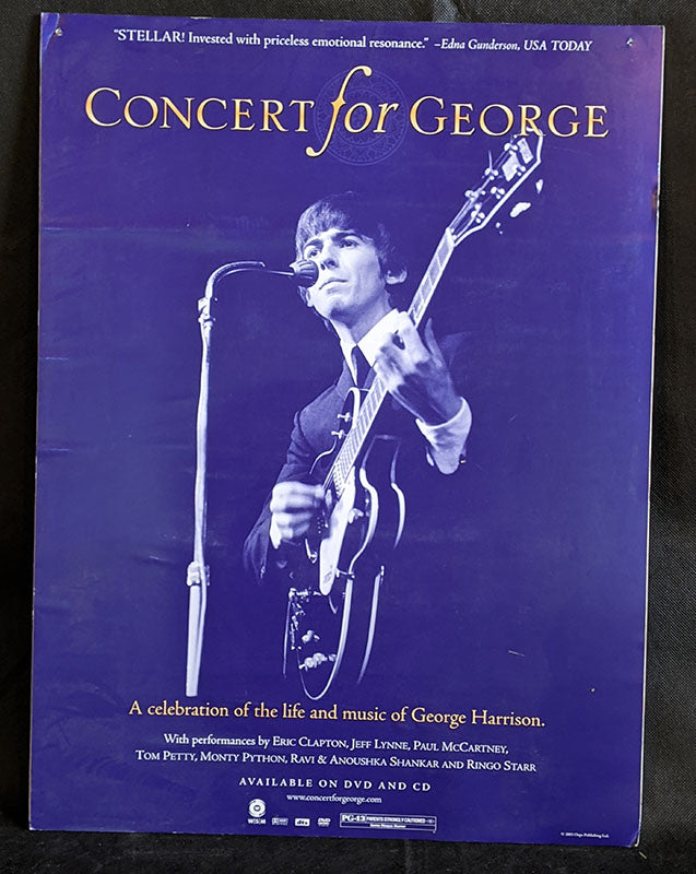 CONCERT FOR GEORGE Advertising Store Display Board
