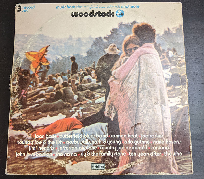 WOODSTOCK - 3 LP Record Set - Original Soundtrack & More - SD3-500