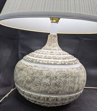 Load image into Gallery viewer, 2 Antiqued Ceramic Base Table Lamps - In Working Order
