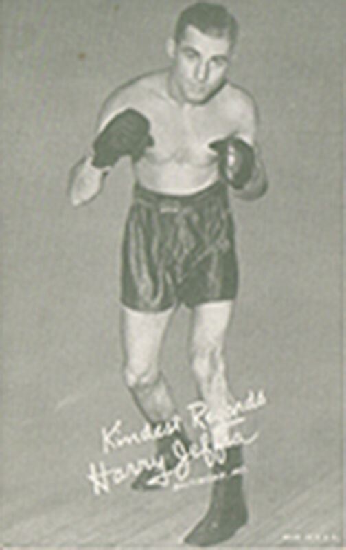 Vintage 1940’s Boxing Exhibit Card-Harry Jeffra-EX