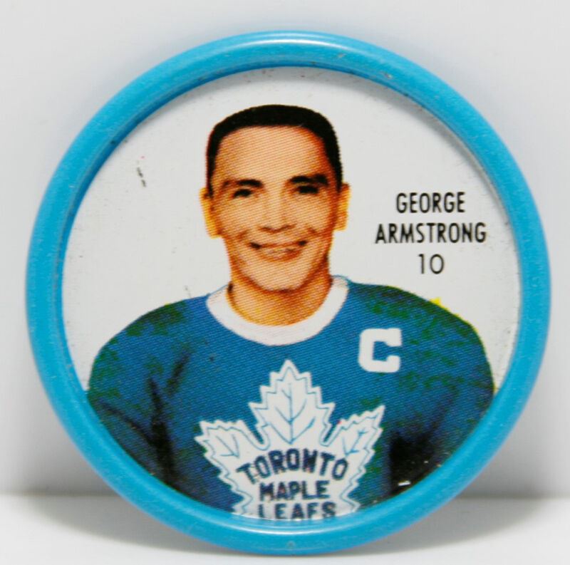 1962 – 1963 Shirrif Hockey Coin – #10 George Armstrong – Toronto Maple Leafs