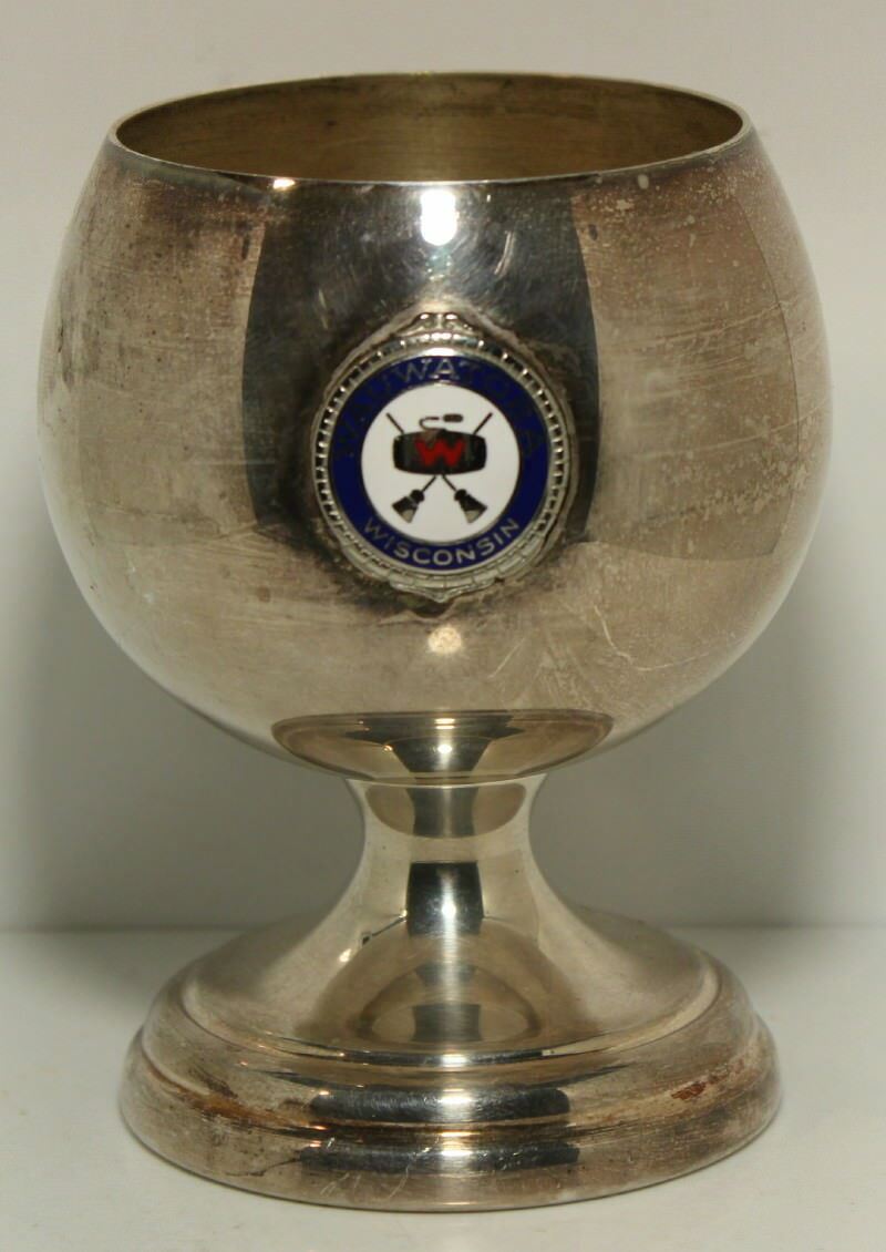 Silver Plate 1978 Wauwatosa Wisconsin Curling Cup Invitational Runner-Up