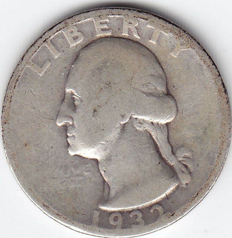 1932 S USA Quarter - V G 8