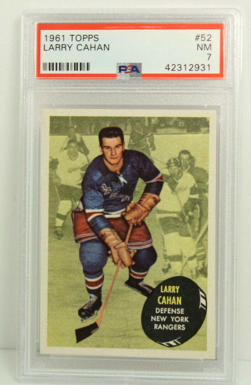 1961 Topps Larry Cahan #52 PSA Graded 7 Card - NM