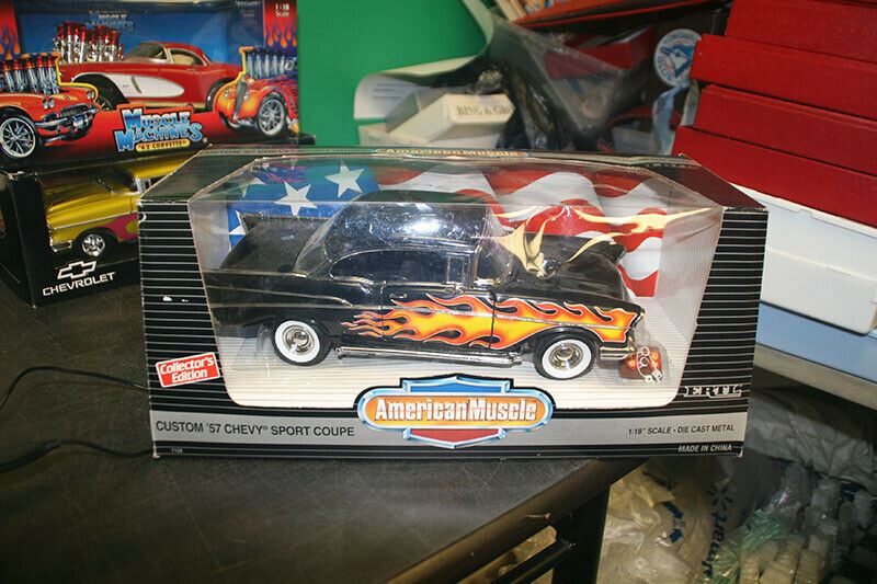 Custom 1957 Chevy Sport Coupe 1:18 Diecast by American Muscle - ERTL
