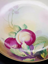 Load image into Gallery viewer, Beautiful Hand Painted Nippon Cake Plate - Gold Rim, Red Fruit &amp; Leaves
