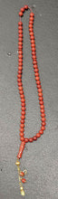 Load image into Gallery viewer, Beautiful Tasbih Prayer Beads - Carnelian &amp; 14 Kt Gold - 21&quot; Plus Tassel
