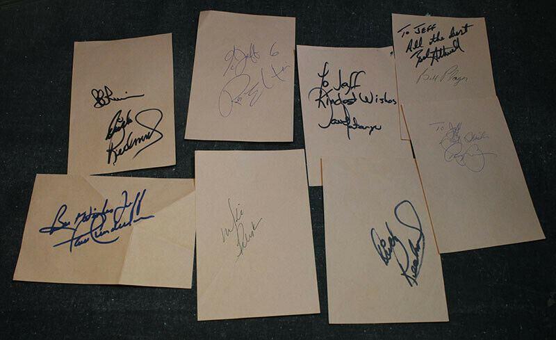 Lot of NHL Hockey Sports Autographs - Dick Redmond, Bill Plager