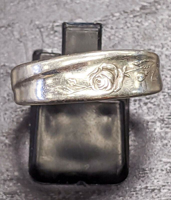 Community Silver Plate Flatware Piece Made Into Ring - Size 9