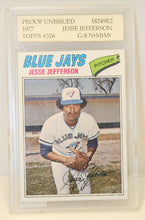 Load image into Gallery viewer, 1977 Unique Topps Archive Sale Short Prints Jesse Jefferson - Blue Jays

