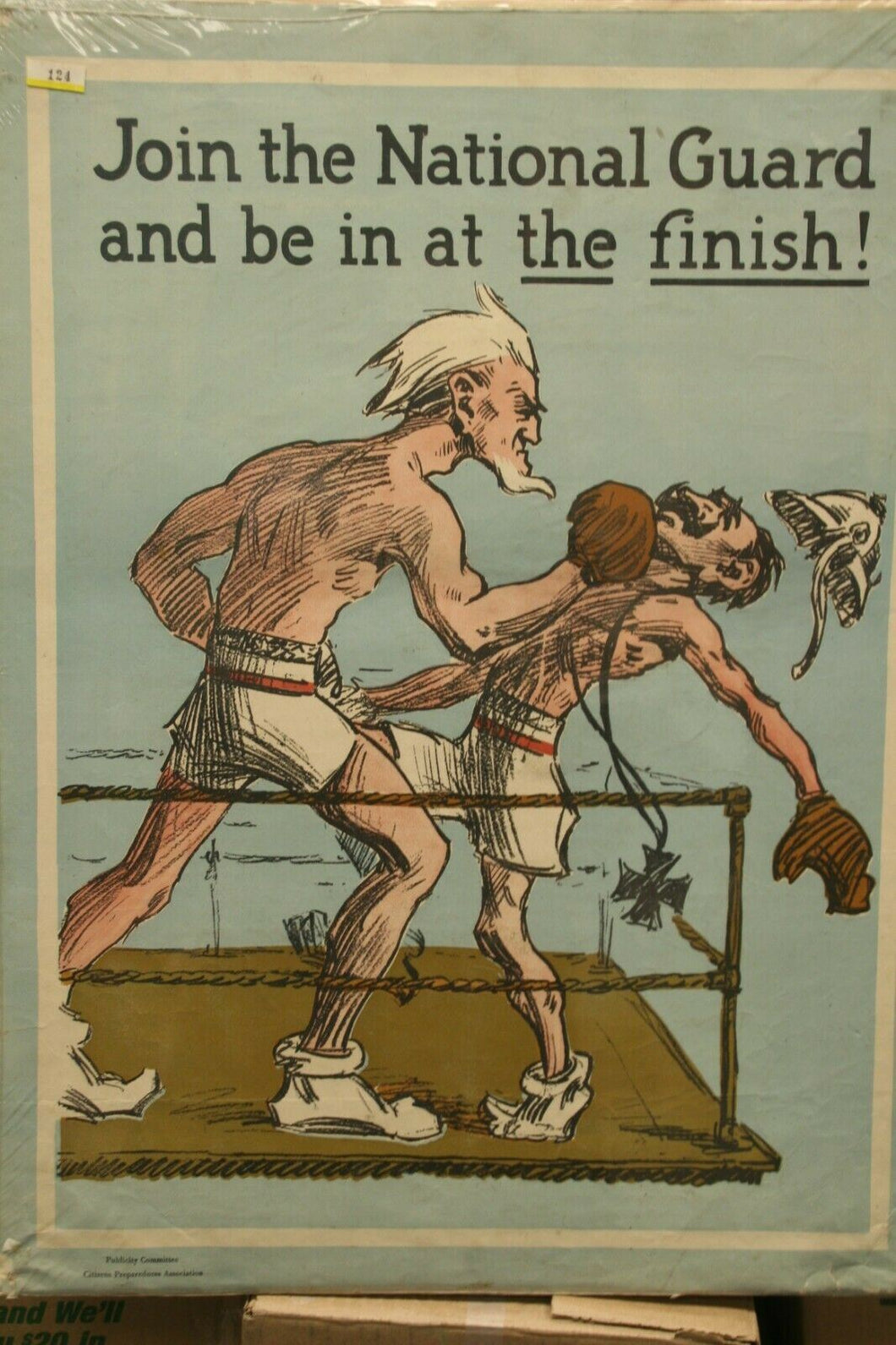 US WW1 Poster: Join The National Guard And Be In At The Finish!