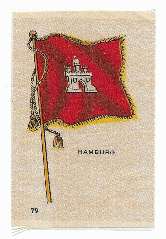 Vintage Cigarette / Tobacco Silk - #79 - Hamburg - Flags of the World