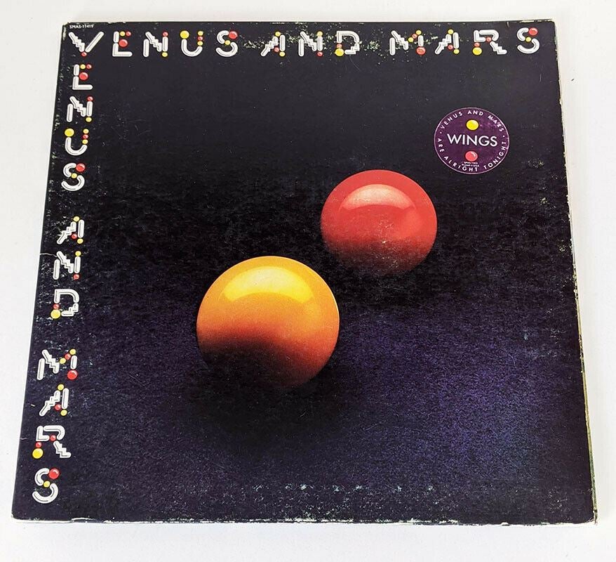 Wings, Venus and Mars LP w/ Original Album Poster