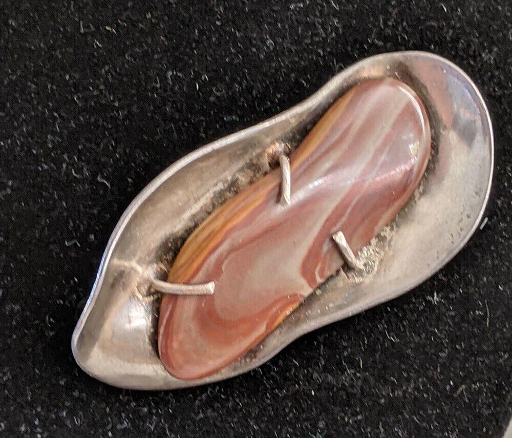 Hand Made Silver Tone Shell Inspired Pin / Brooch