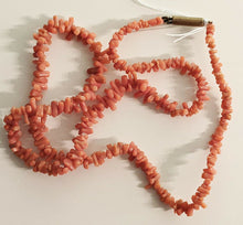 Load image into Gallery viewer, Vintage Coral Branch Necklace Strand - 17&quot; - 12.66 grams
