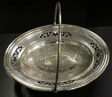 Load image into Gallery viewer, Antique Martin Hall Silverplate Oval Fruit Basket
