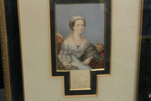 Load image into Gallery viewer, George Baxter Eugenie Empress of the French Print w/ Seal in Frame
