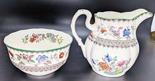 Load image into Gallery viewer, Copeland Spode - Chinese Rose - Creamer &amp; Sugar Bowl
