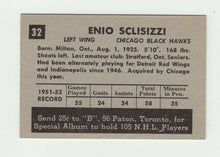Load image into Gallery viewer, 1952 Parkhurst Enio Sclisizzi #32 Signed Hockey Card
