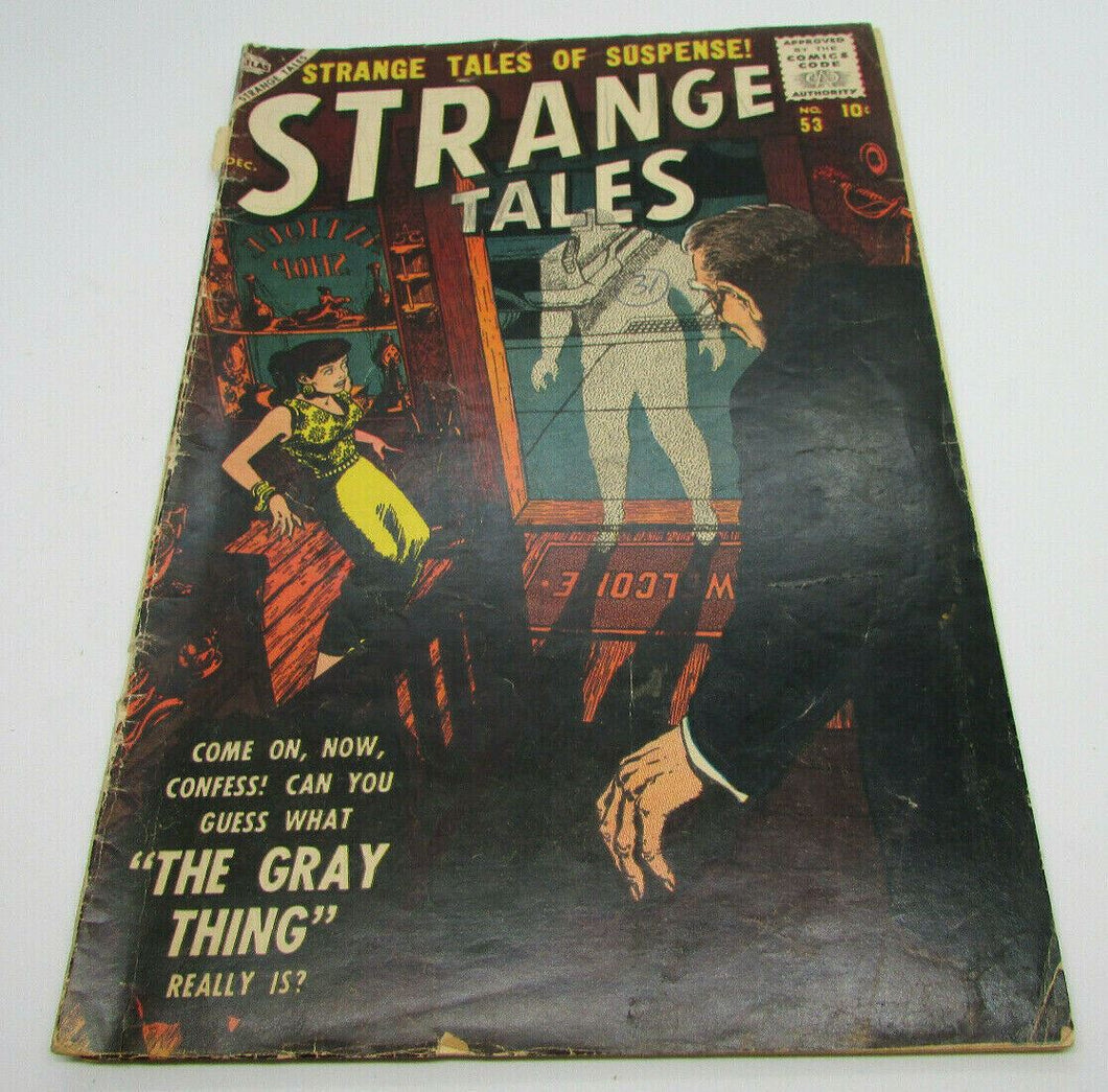 STRANGE TALES  #53  ATLAS  DECEMBER 1956 STRANGE TALES OF SUSPENSE COMICS