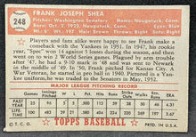 Load image into Gallery viewer, 1952 TOPPS Baseball Card - #248 - Frank Shea - EX
