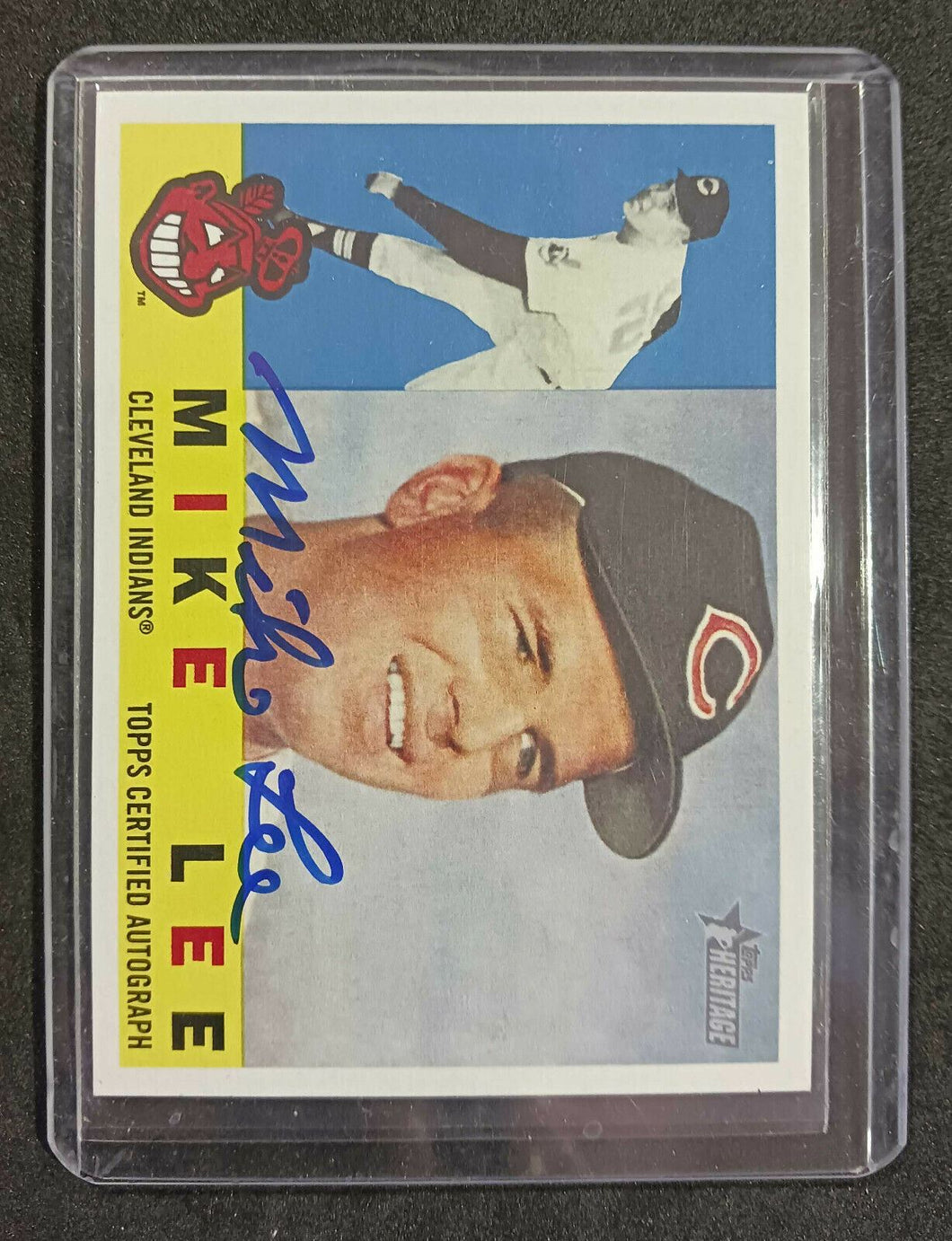 2009 Topps Heritage Blue Ink Autograph #ROA-ML MIKE LEE