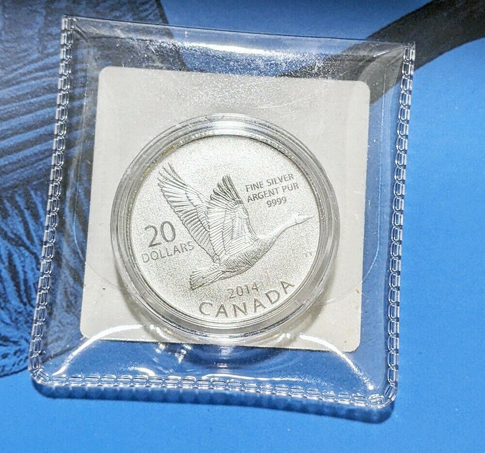 2014 Canada $20 Fine Silver Coin - Canada Goose - Carded