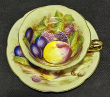 Load image into Gallery viewer, Hand Painted Bone China Tea Cup &amp; Saucer - Occupied Japan - Like Aynsley Orchard
