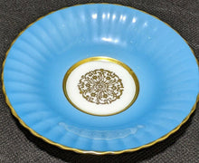 Load image into Gallery viewer, PARAGON Fine Bone China Demitasse Cup &amp; Saucer - Bright Blue with Gold Border
