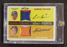 Load image into Gallery viewer, 2009 Topps Heritage Clubhouse Dual Relic Signed 08/10 CCDAR-EN Andre and Irv
